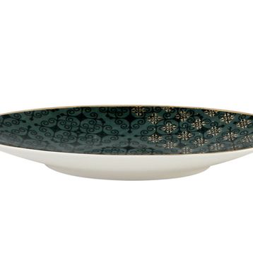 Porland Alm Evoke 24 cm Yeşil Kayık Tabak
