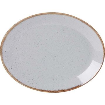 Porland Alm Seasons 18 cm Koyu Gri Kayık Tabak