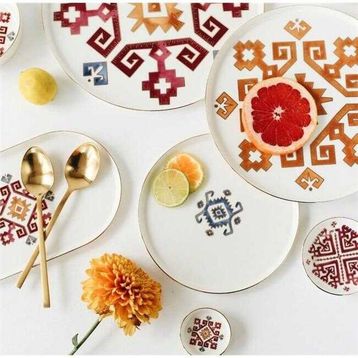 Porland Arabesque 27 cm 6'lı Düz Tabak