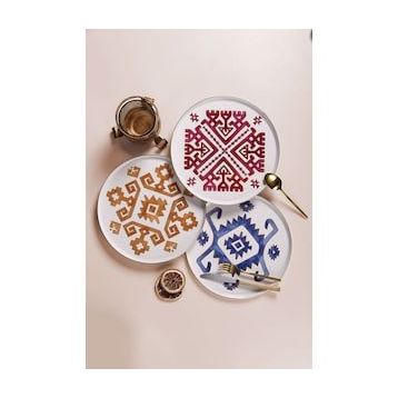 Porland Arabesque 6'lı 27 cm Karma Servis Tabağı