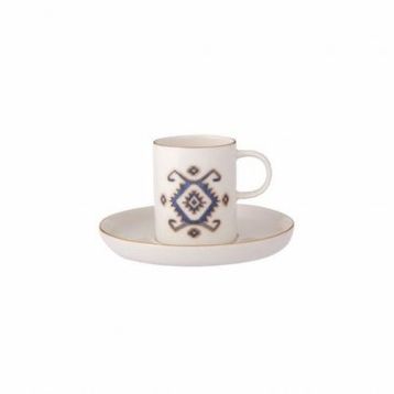 Porland Arabesque Desen 5 12 Parça Kahve Takım