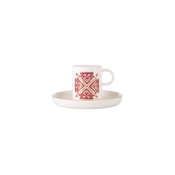 Porland Arabesque Desen6 Tabaklı 85 cc 6 Adet Kahve Fincanı
