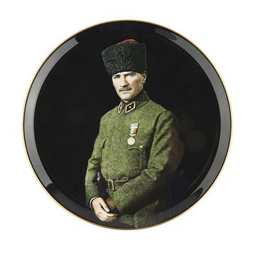 Porland Atatürk 28 cm Desen 2 Dekoratif Tabak