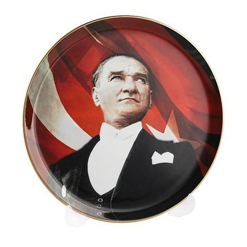Porland Atatürk 28 cm Desen 6 Dekoratif Tabak