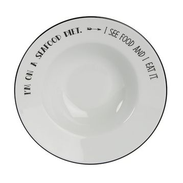 Porland Be Happy 25 cm 3 Adet Makarna Tabağı