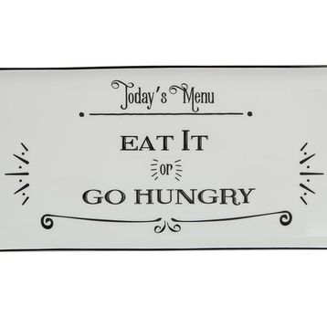 Porland Be Happy Baton 35 cm Porselen Pasta Tabağı