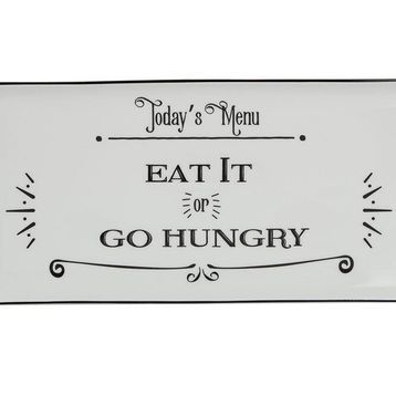 Porland Be Happy Baton 35 cm Porselen Pasta Tabağı