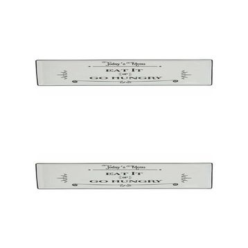 Porland Be Happy Baton 35 cm Porselen Pasta Tabağı