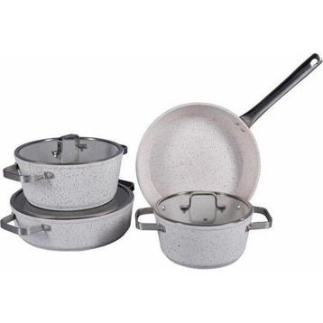Porland Bianco Gri 7 Parça 18 cm Tencere Takımı