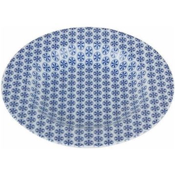 Porland Blue Desen4 22 cm Çukur Tabak