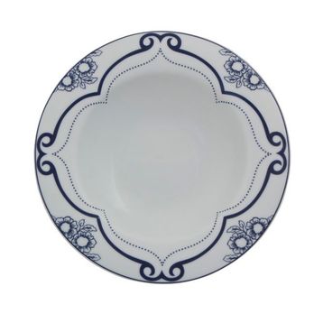 Porland Blue Manoir Desen2 22 cm 6 Adet Çukur Tabak