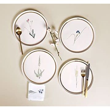 Porland Botanical 4'lü 21 cm Pasta Takımı