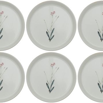 Porland Botanical Desen 19 cm 6'lı Çukur Tabak