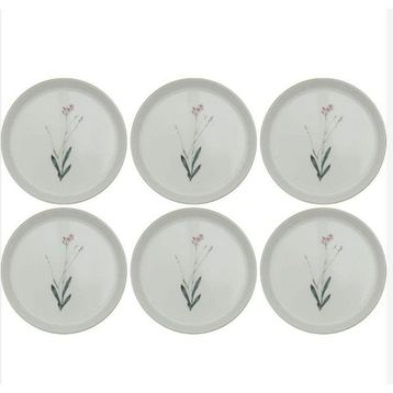 Porland Botanical Desen 19 cm 6'lı Çukur Tabak