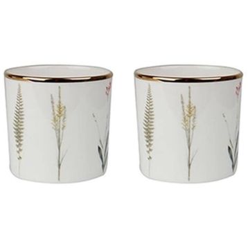 Porland Botanical Desen10 230 cc 2'li Mug Bardak