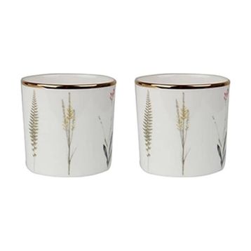 Porland Botanical Desen10 230 cc 2'li Mug Bardak