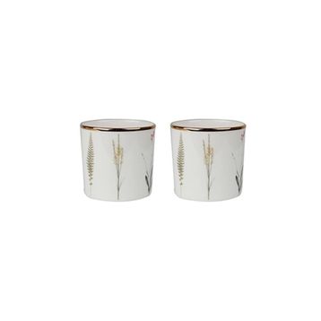 Porland Botanical Desen10 230 cc 2'li Mug Bardak