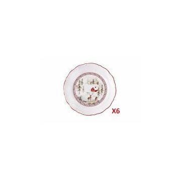 Porland Caribou 24 cm 6'lı Düz Tabak