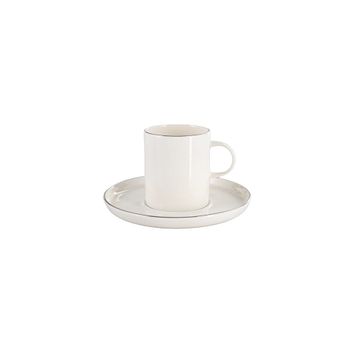 Porland Chopin Platin 200 cc 6 Adet Tabaklı Çay Fincanı