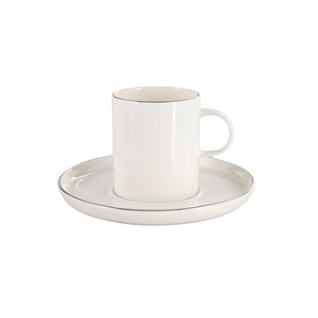 Porland Chopin Platin 200 cc 6 Adet Tabaklı Çay Fincanı