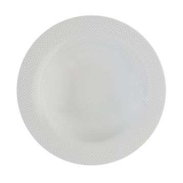 Porland Collet Beyaz Desen1 30 cm 6 Adet Çukur Tabak