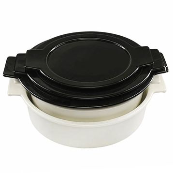 Porland Cookland İndüksiyonlu 6 Parça Porselen Siyah Tencere Takımı