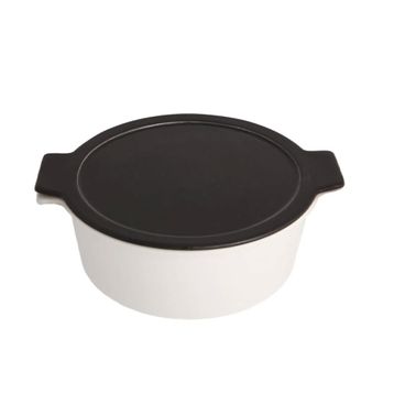 Porland Cookland Isıya Dayanıklı 2.1 lt Porselen Kapaklı Derin Tencere