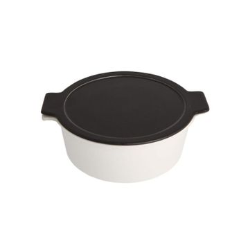 Porland Cookland Isıya Dayanıklı Siyah Kapaklı Derin Tencere
