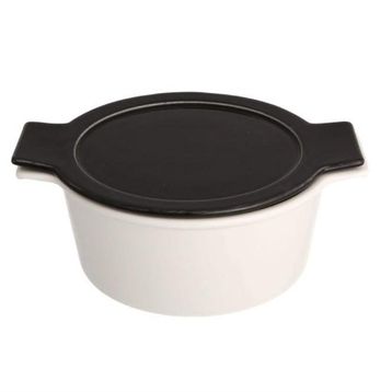 Porland Cookland Isıya Dayanıklı Siyah Kapaklı Derin Tencere
