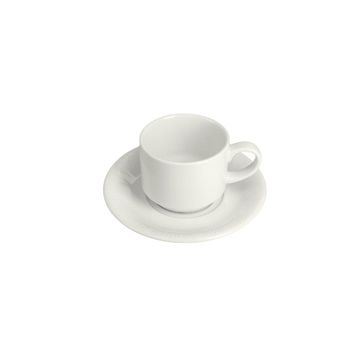 Porland Curve Alumilite 177 cc 6 Adet Tabaklı Çay Fincanı
