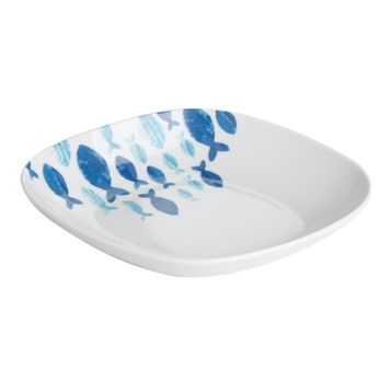 Porland Deep Blue 26 cm Desen 1 Çukur Tabak
