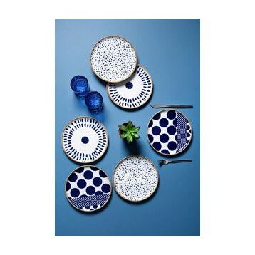 Porland Defolu Spotty 6 Kişilik 20 cm Pasta Takımı