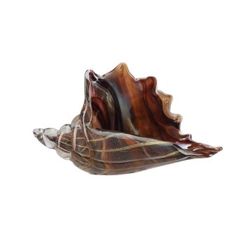Porland Deniz Kabuğu 25x9x14 cm Amber Cam Biblo