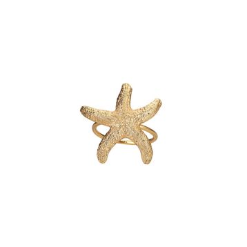 Porland Deniz Yıldızı 4.5 cm Gold Yüzük Peçetelik