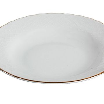 Porland Elizabeth Altın Yaldız 22 cm 6 Adet Çukur Tabak