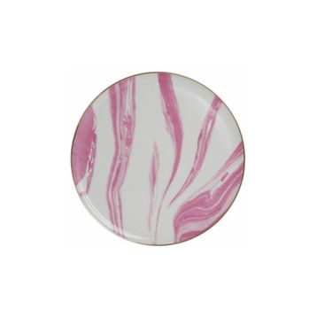 Porland Exotic Desen 6 27 cm Porselen Düz Tabak