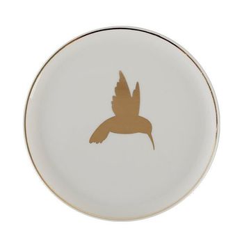 Porland Exotic Desen 7 18 cm Porselen Düz Tabak