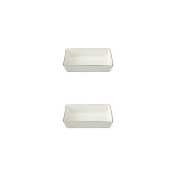 Porland Forest 04LFH000585 8x14 cm 2'li Kahvaltı ve Meze Tabağı
