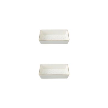 Porland Forest 04LFH000585 8x14 cm 2'li Kahvaltı ve Meze Tabağı