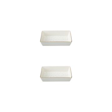 Porland Forest 04LFH000585 8x14 cm 2'li Kahvaltı ve Meze Tabağı