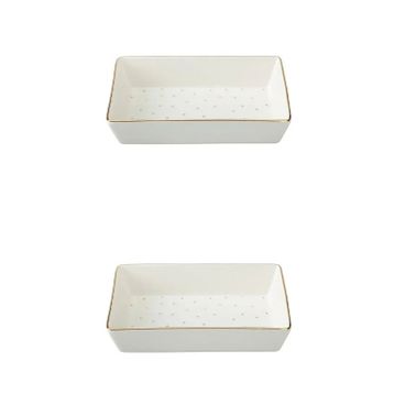 Porland Forest 04LFH000585 8x14 cm 2'li Kahvaltı ve Meze Tabağı