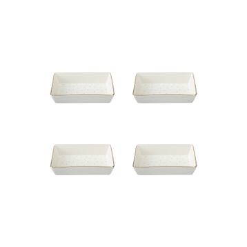 Porland Forest 04LFH000585 8x14 cm 4'lü Kahvaltı ve Meze Tabağı