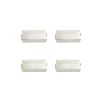 Porland Forest 04LFH000585 8x14 cm 4'lü Kahvaltı ve Meze Tabağı