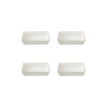 Porland Forest 04LFH000585 8x14 cm 4'lü Kahvaltı ve Meze Tabağı