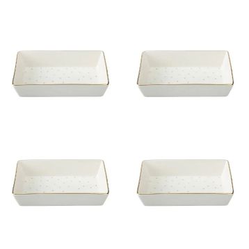 Porland Forest 04LFH000585 8x14 cm 4'lü Kahvaltı ve Meze Tabağı