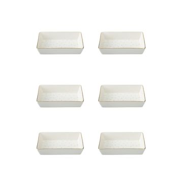 Porland Forest 04LFH000585 8x14 cm 6'lı Kahvaltı ve Meze Tabağı