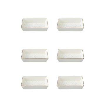Porland Forest 04LFH000585 8x14 cm 6'lı Kahvaltı ve Meze Tabağı