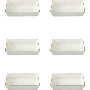 Porland Forest 04LFH000585 8x14 cm 6'lı Kahvaltı ve Meze Tabağı