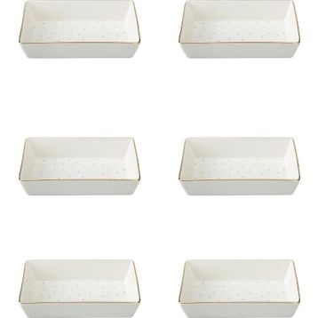 Porland Forest 04LFH000585 8x14 cm 6'lı Kahvaltı ve Meze Tabağı