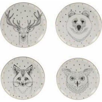 Porland Forest 20 cm 4 Parça Pasta Tabağı